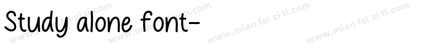 Study alone font字体转换